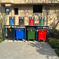 Conteneurs souterrains en acier pour camions à ordures, système de levage de poubelles, système de collecte des déchets de haute technologie et station d'élimination des ordures