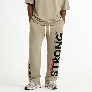 AMCLEVER <span class=keywords><strong>Pantaloni</strong></span> Sportivi Personalizzati OEM in Misto Cotone Pesante 510GSM, Vestibilità Ampia, Produttore di <span class=keywords><strong>Pantaloni</strong></span> Sportivi da Uomo - Product Image 1