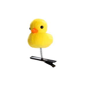 Vente en gros de pinces à cheveux mignonnes en forme de poussin de Pâques pour filles, cadeau de mode pour enfants, toutes saisons, logo personnalisé - Product Image 2