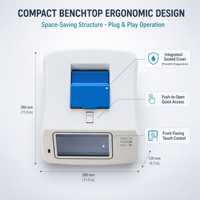 Machine de PCR quantitative fluorescente en temps réel de haute précision pour les laboratoires de diagnostic vétérinaire
