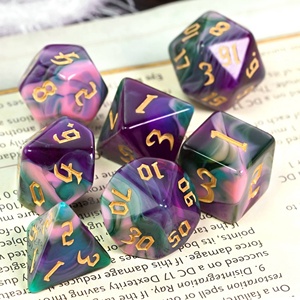 Cho Udixi Biểu Tượng Tùy Chỉnh RPG Dungeons Và Dragons Đa Diện Acrylic <span class=keywords><strong>Dice</strong></span> 4 Màu Sắc Hỗn Hợp Nhựa Đa Diện <span class=keywords><strong>Dice</strong></span> - Product Image 4