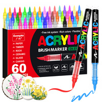 Ensemble de 168 marqueurs de peinture acrylique de couleur, marque GuangNa, stylos de dessin pour graffiti DIY, pour l'école, les enseignants et les étudiants