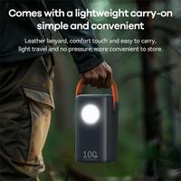 REMAX RPP-100 100W Charge rapide 60000mAh Batterie externe pour ordinateur portable Chargeur portable Haute capacité Batterie externe pour l'extérieur