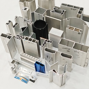 Pabrik JunYang <span class=keywords><strong>Alu</strong></span> OEM 6061 <span class=keywords><strong>6063</strong></span> semprotan bubuk Anodized CNC profil aluminium berbagai bentuk pemotongan profil aluminium ekstrusi - Product Image 3