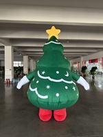 Costume gonflable de mascotte d'arbre de Noël de haute qualité, idéal pour la publicité active, les cadeaux de festival et les tenues de scène cosplay