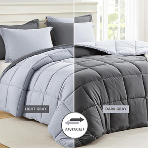 Hiện đại thoáng khí Comforter Bộ giường, mềm nhẹ xuống thay thế giường Comforter kích thước đầy đủ tất cả các mùa 3 miếng Bộ - Product Image 2