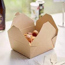 Caja de Embalaje de Papel Kraft Marrón para Comida Rápida, Resistente a la Grasa, con Laminación Mate, Servicios Personalizados, Apta para Microondas, Venta al Por Mayor de Fábrica - Product Image 4