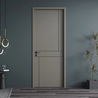 Pintu Kayu Vila Standar Tinggi Kedap Suara Profesional ODIN, Pintu Komposit Kayu untuk Home Theater
