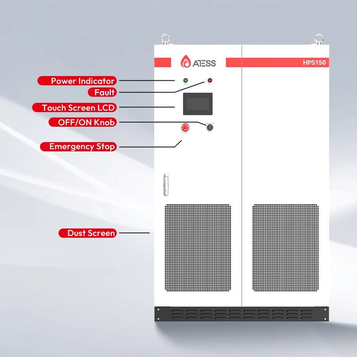 Atess 3 Phase Solar Inverter Hybrid 50KW 100KW 120KW 150KW Solar off ...