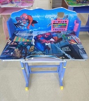 Bureau d'Étude pour Enfants à Hauteur Réglable, Chaise d'Écolier Unique et Bureau Abordables