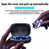 Auriculares Deportivos T17 TWS con Gancho para la Oreja, Auriculares Colgantes Tranya, Inalámbricos con Bluetooth, Anticaída y Resistentes al Sudor