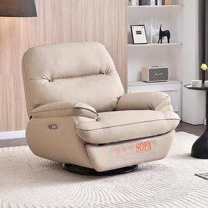 Fauteuil électrique moderne pour salon, fauteuil inclinable en cuir <span class=keywords><strong>de</strong></span> loisirs, fauteuil inclinable <span class=keywords><strong>large</strong></span>, fauteuil à bascule - Product Image 1