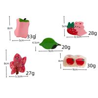 WEINI Kawaii Schattige Fruit- en Groente Haarclip 3D Aardbei Tomaat Blad Vormige Haarklem voor Vrouwen en Meisjes