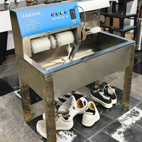 Machine à polir les chaussures portable, automatique et semi-manuelle, pour usage commercial, industriel et domestique, avec fonctions de lavage, stérilisation et séchage
