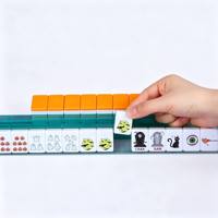 Lampe citrouille d'Halloween de luxe, écologique, non toxique, durable et portable pour 4 joueurs, avec tuiles de Mahjong américaines en acrylique double couche pour les fêtes