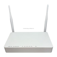 OEM ODM F660 V8/F609/F660 V9 1GE + 3FE + 1POT + WIFI GPON ONU versi bahasa Inggris mendukung OLT C320
