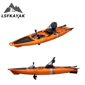 Kayak LSF 3,81 m pour une personne, kayak à pédales pour la pêche, <span class=keywords><strong>bateau</strong></span> <span class=keywords><strong>de</strong></span> pêche léger pour la pêche, le surf et la navigation - Product Image 1
