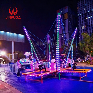 Bungee Jumping With Colorful LED Light Commercial <strong>Trampoline</strong> Ride Outdoor Square <strong>Shopping</strong> Mall Kids Amusement Equipment CE - Product Image 1
