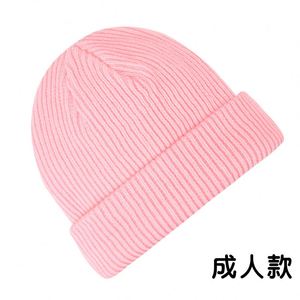 Gorro clásico unisex de punto acrílico con puño, cálido para invierno, de punto acanalado, con bordado 3D de personaje, de tela común para uso diario. - Product Image 4
