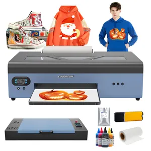 6 Colors A3 InkJet Printer inkjet sublimation printer R1390 Printing Head Ink Tank with CISS and oven