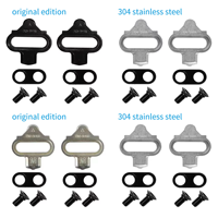 Pédales de vélo Angbow avec clips antidérapants SPD, ensemble de crampons pour chaussures de cyclisme, accessoires de vélo