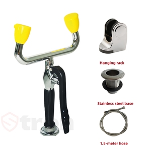 Phòng thí nghiệm mắt máy giặt đồng mạ điện và vòi phun áp lực trạm rửa mắt khẩn cấp đồng mạ điện cầm tay rửa mắt - Product Image 3