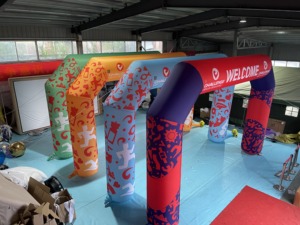 Gerbang Acara Tiup Bersegel, Inflatable Iklan PVC yang Diperkuat dengan Titik Angkur yang Diperkuat untuk Promosi Pameran - Product Image 3