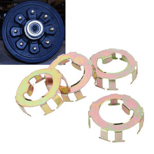 4 pièces de retenue d'écrou de broche de remorque Fixation sécurisée de l'écrou de broche de roue Remplacement pour l'écrou de blocage EZ-Lube 2 à l'essieu <span class=keywords><strong>8K</strong></span> Dexter - Product Image 5