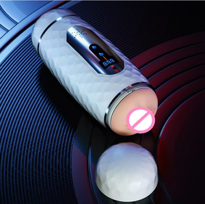 Dubbelkopige tellende masturbatie-apparaat - Intelligente mannelijke stimulator met nummerweergave |   Stille vibratiemotor seksspeeltje TPE+ABS materiaal - Product Image 6