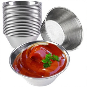 Mini-bol à condiments en acier inoxydable de qualité standard pour la maison et la restauration, idéal pour les coupes de sauce tomate - Product Image 1