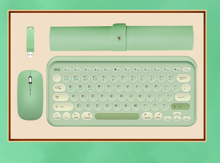 Keyboard + mouse + mouse pad + USB flash drive