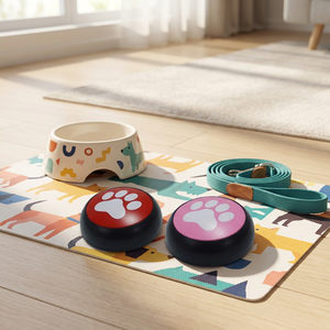 Botón de Comunicación Personalizado para Mascotas con Grabación de Sonido de Huella Digital, para Perros y Gatos, Más de 1200 Reproducciones, Promoción al por Mayor - Product Image 1