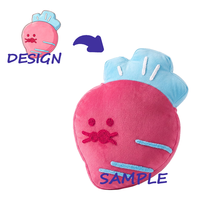 Peluche brodée super douce en gros, peluche personnalisée OEM