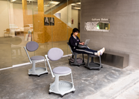 Chaise de formation de conférence moderne chaise d'étude convertible multifonction réglable en plastique de haute qualité