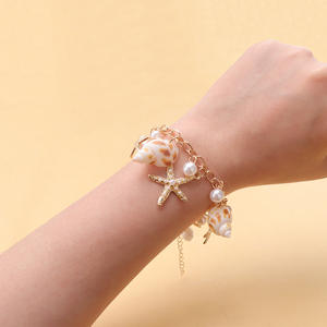 Bohemian Summer <b>Beach</b> Seashell <b>Necklace</b> With Imitation Pearl Starfish Conch Pendant For Women Party Jewelry - Product Image 3