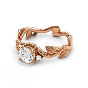 Anello a Foglia di Vite per Donne, Accessorio Semplice da Indossare Quotidianamente, Gioiello di Moda - Product Image 2