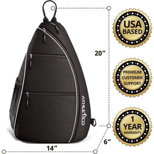 Échantillon gratuit – Sac de sport matelassé le plus vendu pour raquettes de pickleball et de tennis – Sac à bandoulière tendance pour pickleball – Sac à dos - Product Image 3