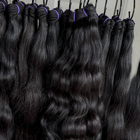 Lot de cheveux vierges 15A, donneur unique, cuticules alignées, ondulation naturelle, 100g, double trame machine, toutes les couleurs, fournisseur