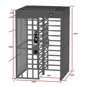 Eissoltion EI-QGZ001X אבטחה אחד מעבר מלא גובה turnstile מנגנון שער turstles סוג המוצר - Product Image 2