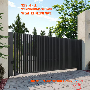 Porte en porte-à-faux moderne intelligente en alliage d'aluminium pour entrée de villa ou d'hôtel - Product Image 2