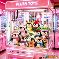 En gros, Peluches de 8 pouces, modèles variés, pour machines à griffes, jeux d'arcade, animaux en peluche doux, poupées de distributeurs automatiques et mascottes pour enfants