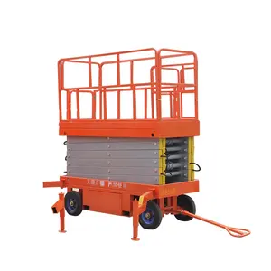 Semi Electric Mobile Scissor Lift with 2000kg loding capacity for metal building maintenance