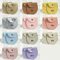 Sac de voyage en cuir PU personnalisé HKSLW, vente directe d'usine, sac d'emballage de bijoux de luxe avec bouton-pression, pochettes pour colliers et bagues