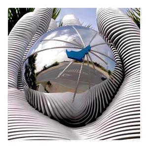 Bolas redondas de acero inoxidable de 580MM, bolas ornamentales pulidas huecas para el hogar, adornos redondos para jardín, bolas decorativas - Product Image 6