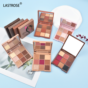 Paleta de sombras de ojos desnuda de 9 colores de etiqueta privada, mate nacarado, sombra de ojos brillante de larga duración, <span class=keywords><strong>tinte</strong></span> de belleza cosmético - Product Image 1