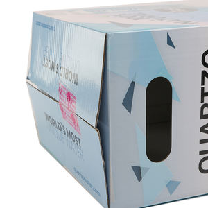 Boîtes d'expédition en carton ondulé mobile de couleur pour bouteille d'eau livraison d'usine emballage de boîte brune - Product Image 4