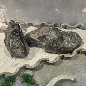 Juego <span class=keywords><strong>de</strong></span> paisaje Zen <span class=keywords><strong>de</strong></span> estilo japonés, combinación <span class=keywords><strong>de</strong></span> rebanadas <span class=keywords><strong>de</strong></span> piedra <span class=keywords><strong>de</strong></span> Montaña Negra ecológica, paisaje seco, resina <span class=keywords><strong>de</strong></span> piedra falsa Snowwave - Product Image 5