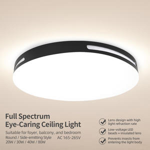 مصباح سقف دائري LED عصري بتصميم حديث للإضاءة الداخلية وتزيين غرفة المعيشة - Product Image 1