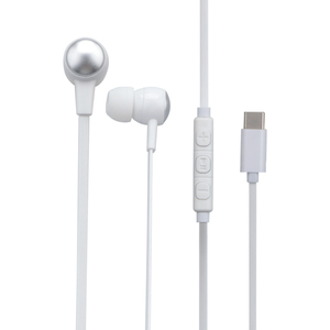 Audífonos Intrauditivos con <span class=keywords><strong>Cable</strong></span> Estéreo y Conector Tipo C <span class=keywords><strong>de</strong></span> Moda, Audífonos con <span class=keywords><strong>Cable</strong></span> Plano y Micrófono para Teléfono Móvil - Product Image 2