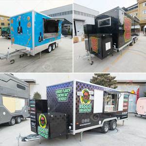 Custom Grill Smoker Smoothie Square Mobile Retail <b>BBQ</b> Truck Food-Trailer Food Trailer Sample with Porch - Product Image 2